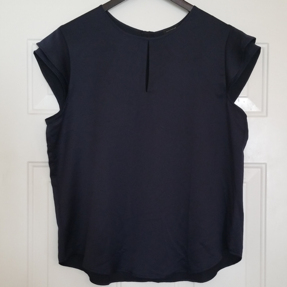 Ann Taylor Navy Blouse
